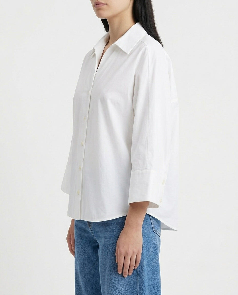 Camicia oversize in cotone biologico