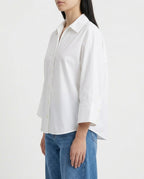 Camicia oversize in cotone biologico