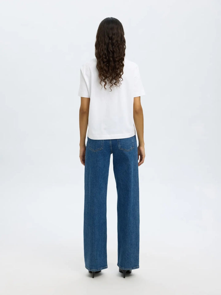 Jeans a gamba larga