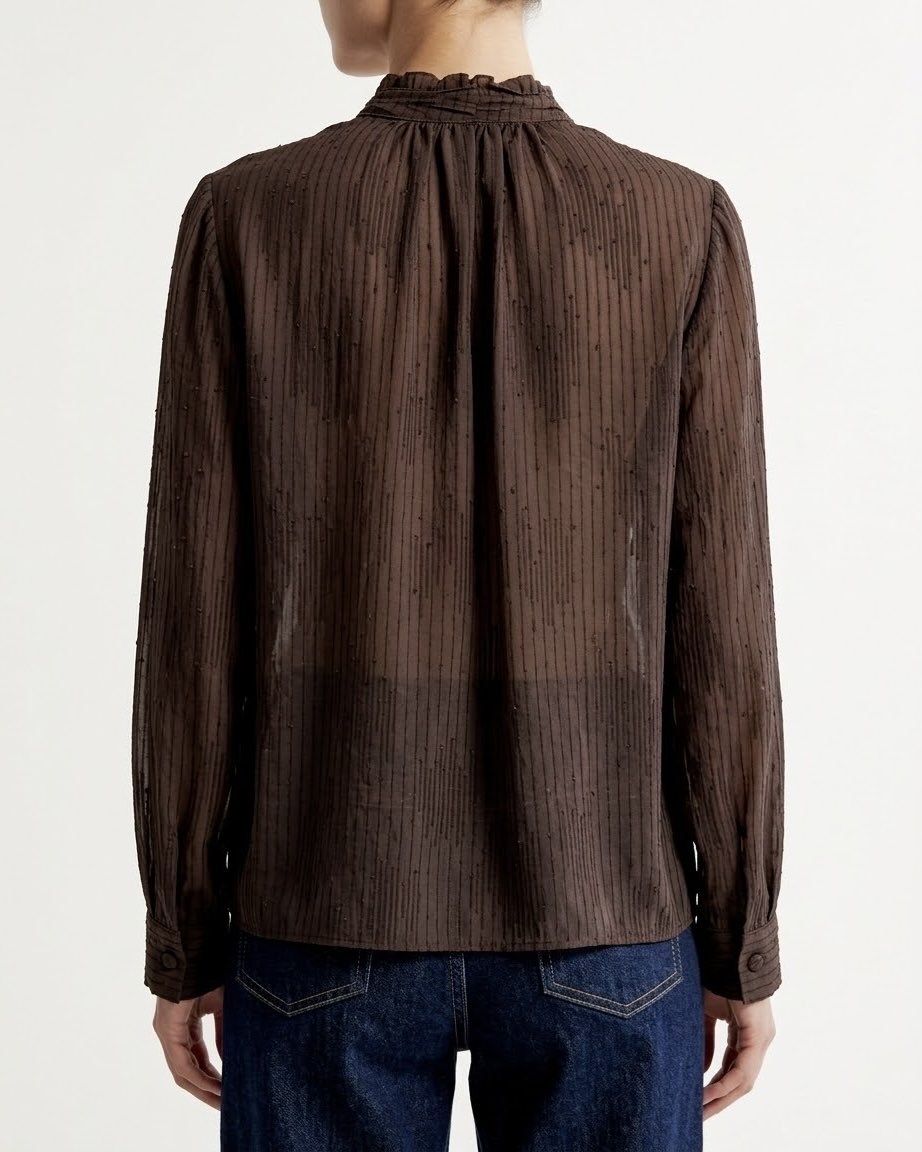 Camicia fluida con collo arricciato H2O Italia