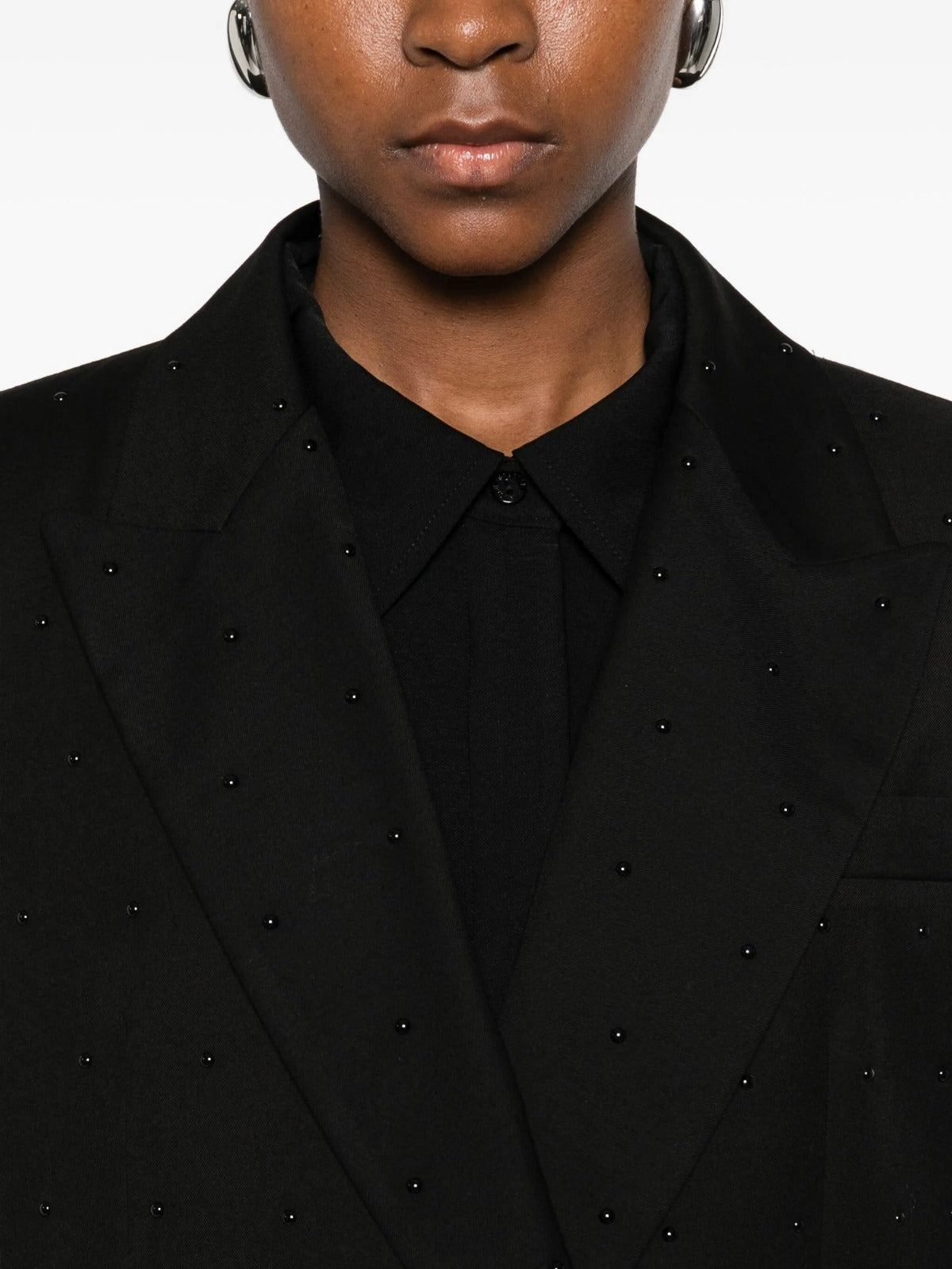 Giacca blazer con strass