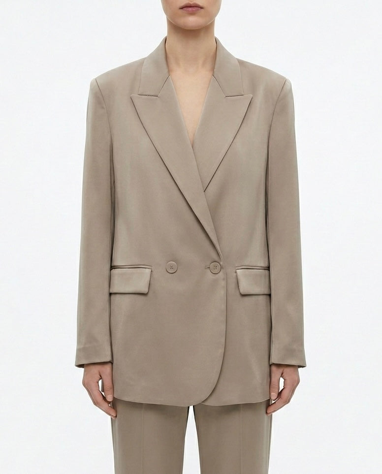 Blazer doppiopetto satinato
