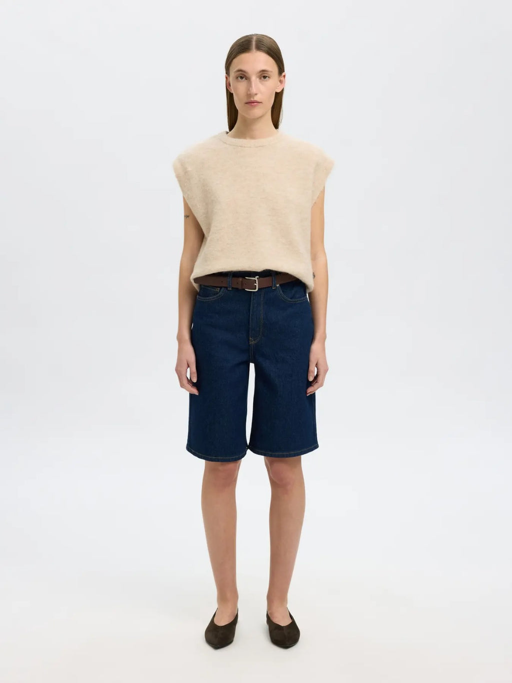 Gilet senza maniche in maglia