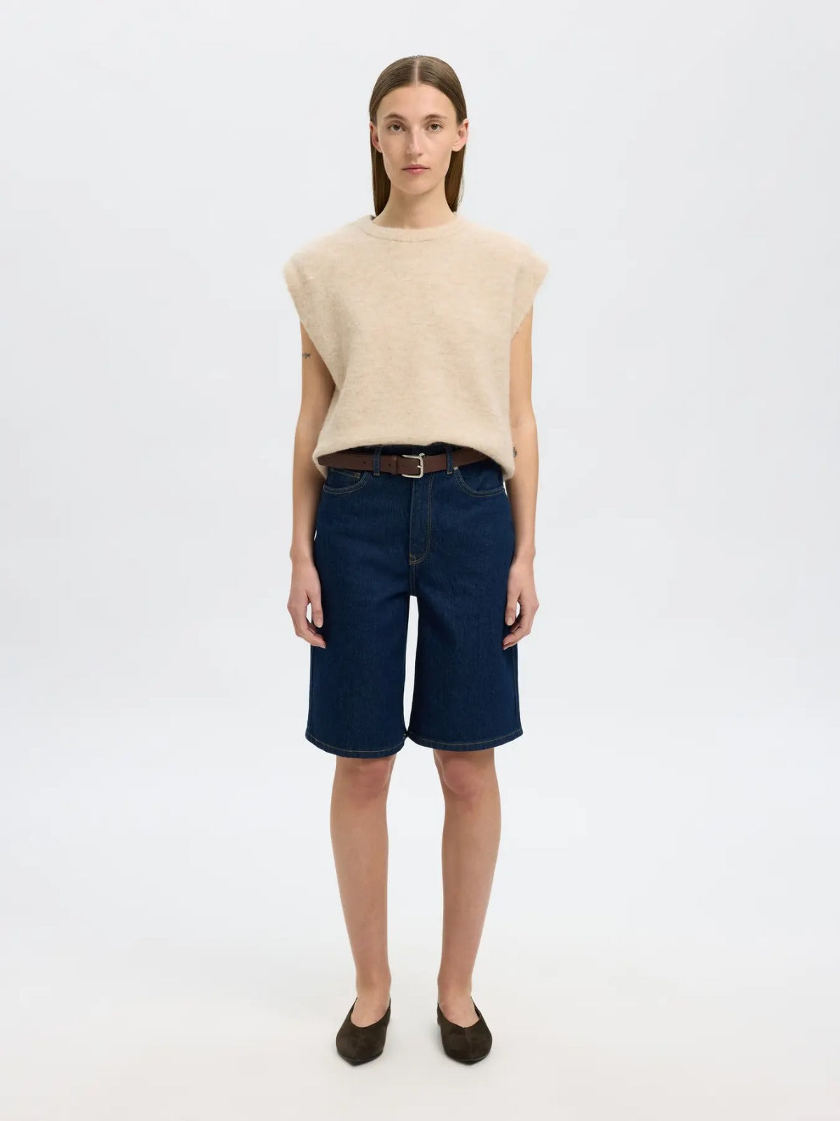 Gilet senza maniche in maglia