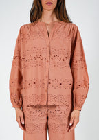 Camicia over in sangallo