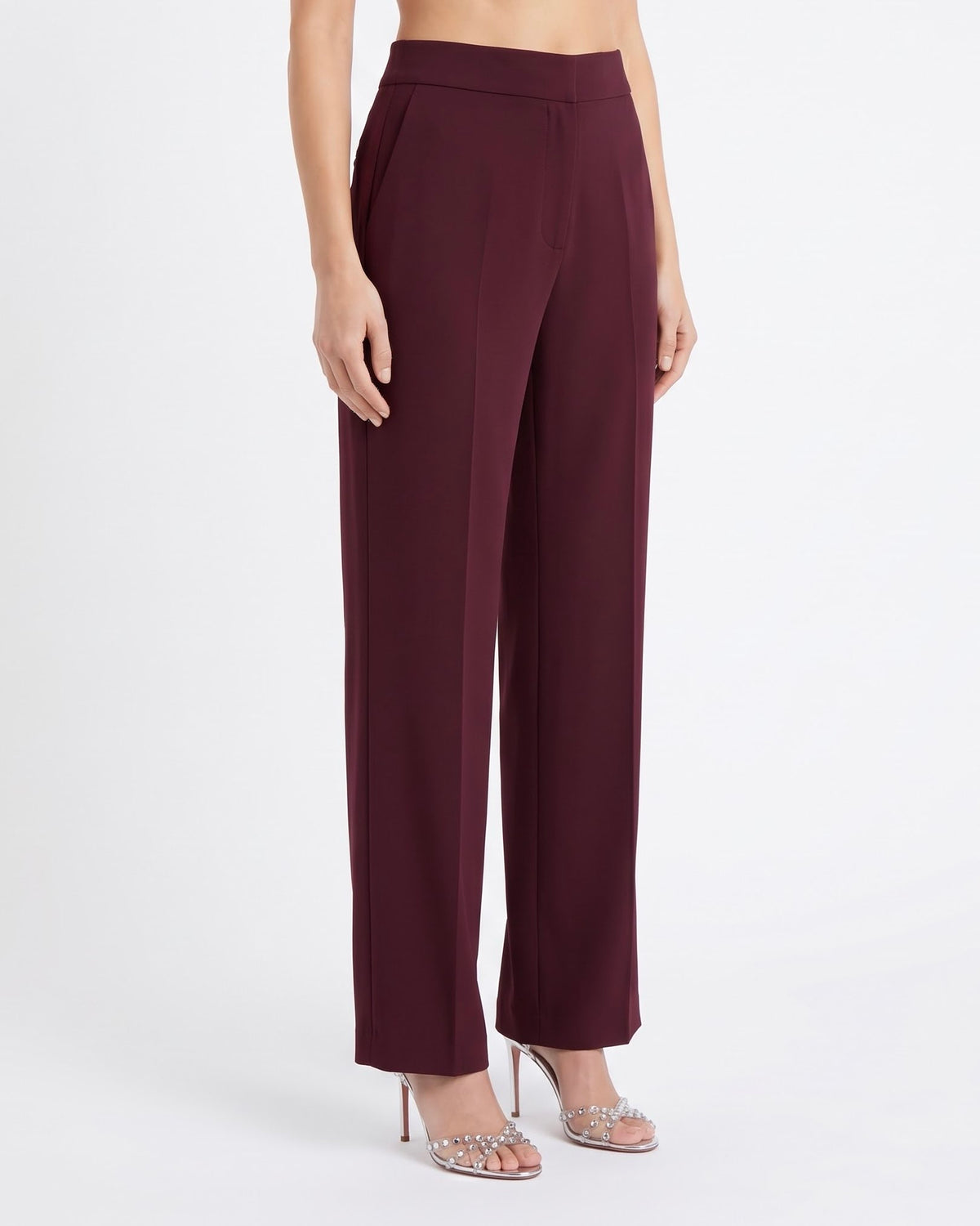 Pantalone Sartoriale Isabelle Blanche Basic Fit