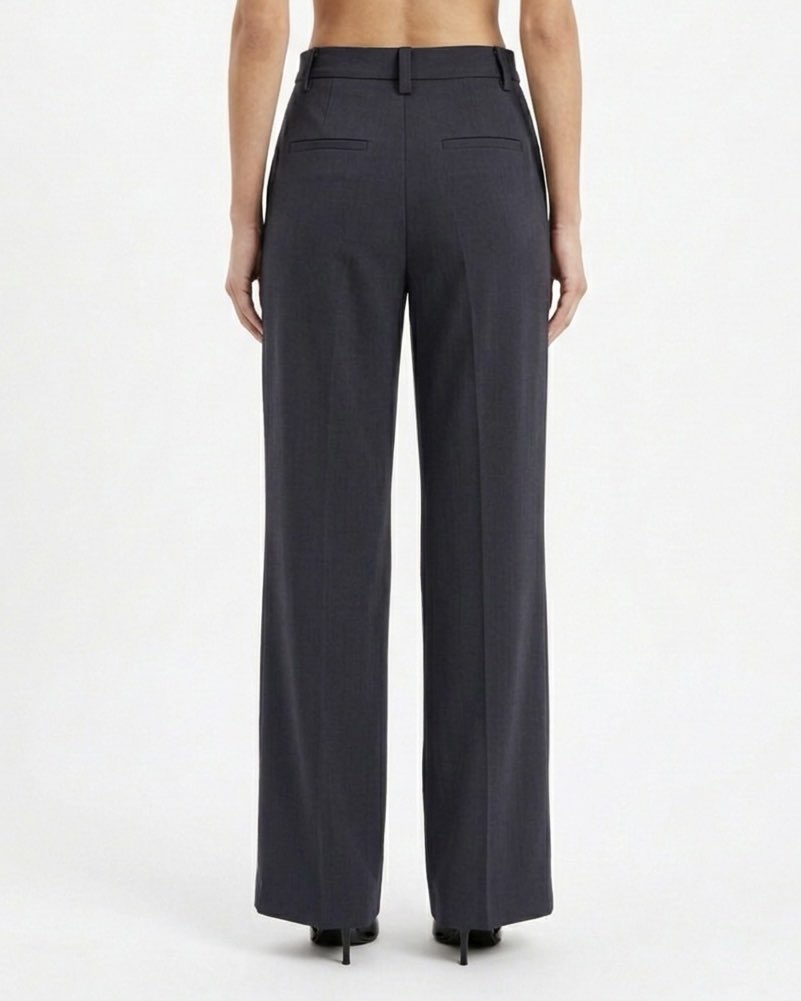 Pantalone Sartoriale Isabelle Blanche Regular Fit Antracite