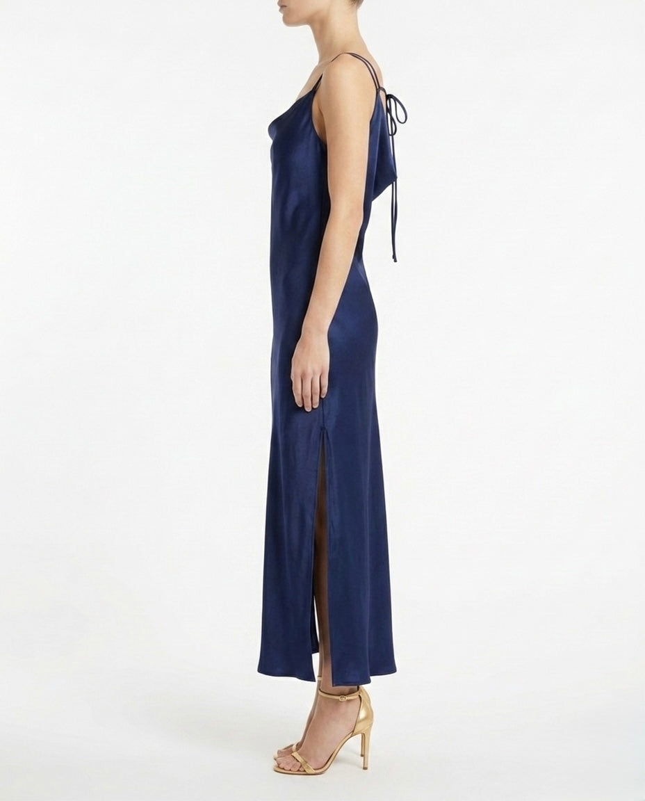 Abito lungo satinato