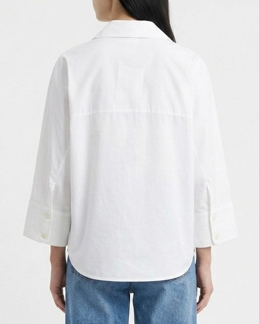 Camicia oversize in cotone biologico