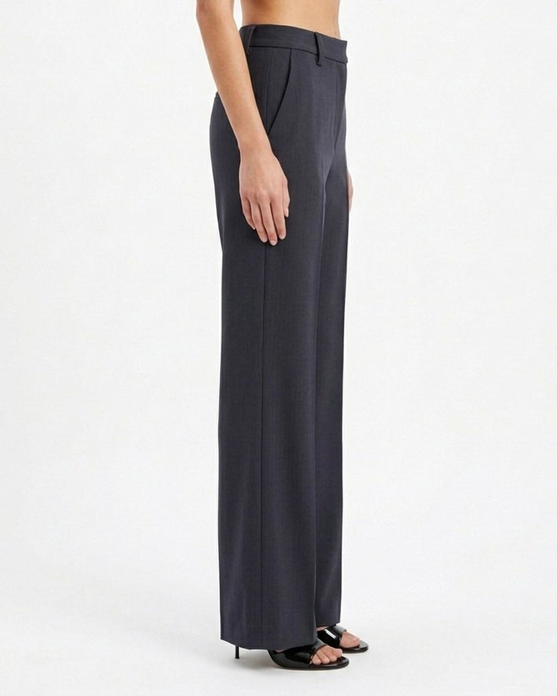 Pantalone Sartoriale Isabelle Blanche Regular Fit Antracite
