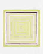 Foulard quadrato fantasia geometrica
