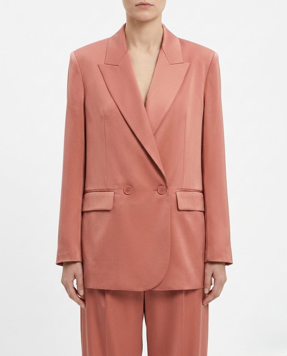 Blazer doppiopetto satinato