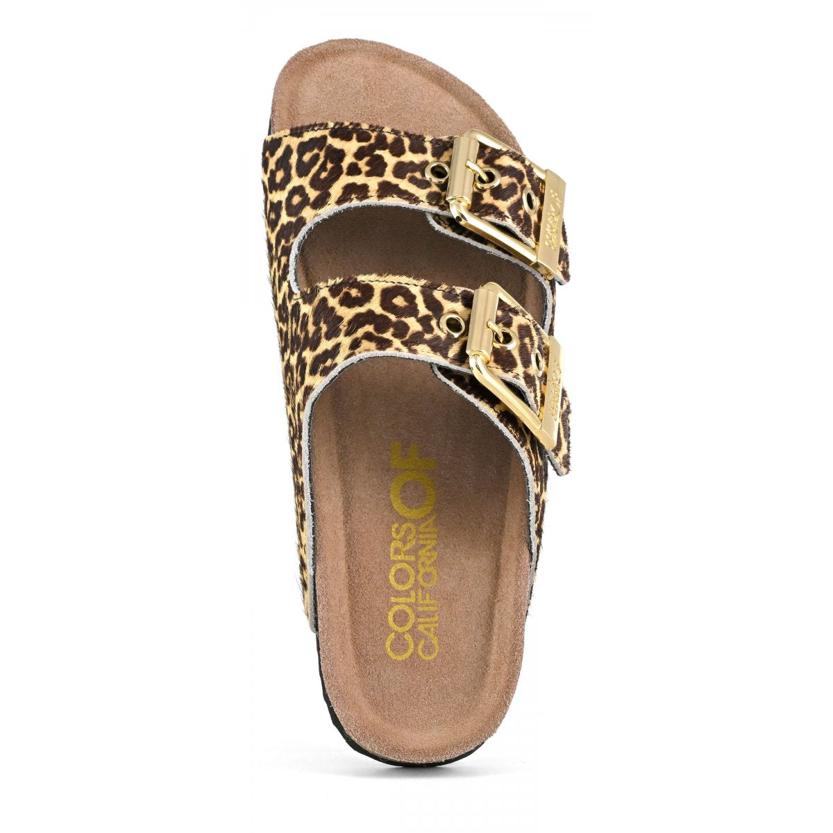 Sandalo doppia fibbia stampa animalier