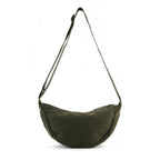 Borsa mezzaluna in velluto a coste