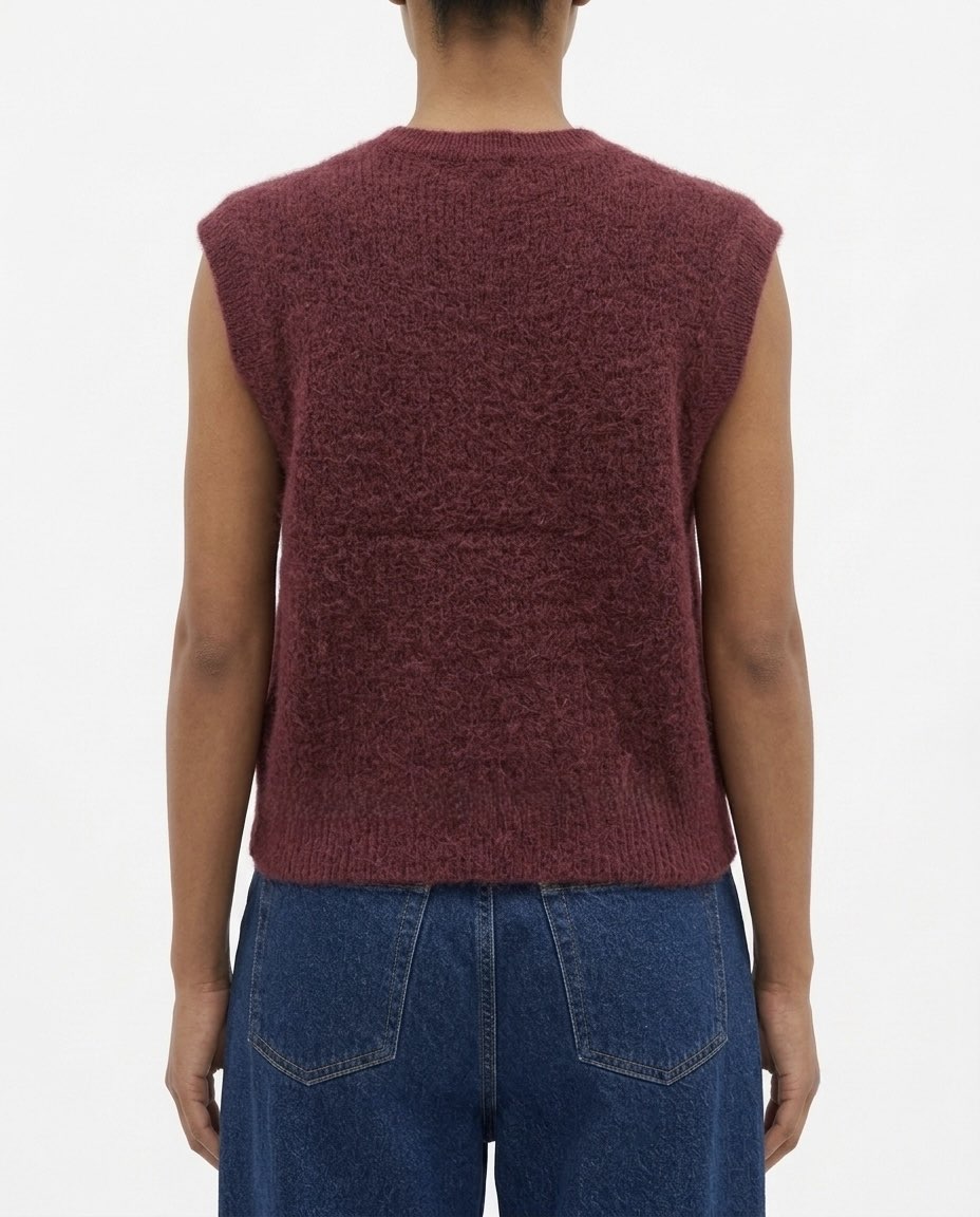 Gilet Selected Femme in misto lana e alpaca