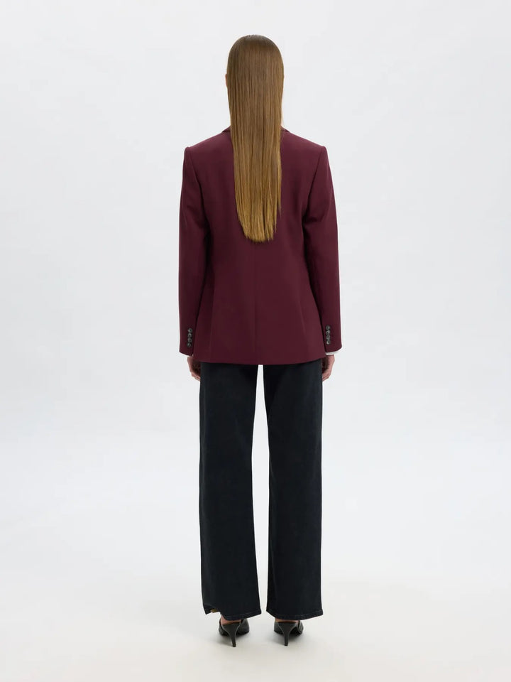 Blazer doppiopetto con tasche a patta