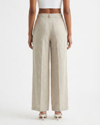 Pantalone palazzo in lino