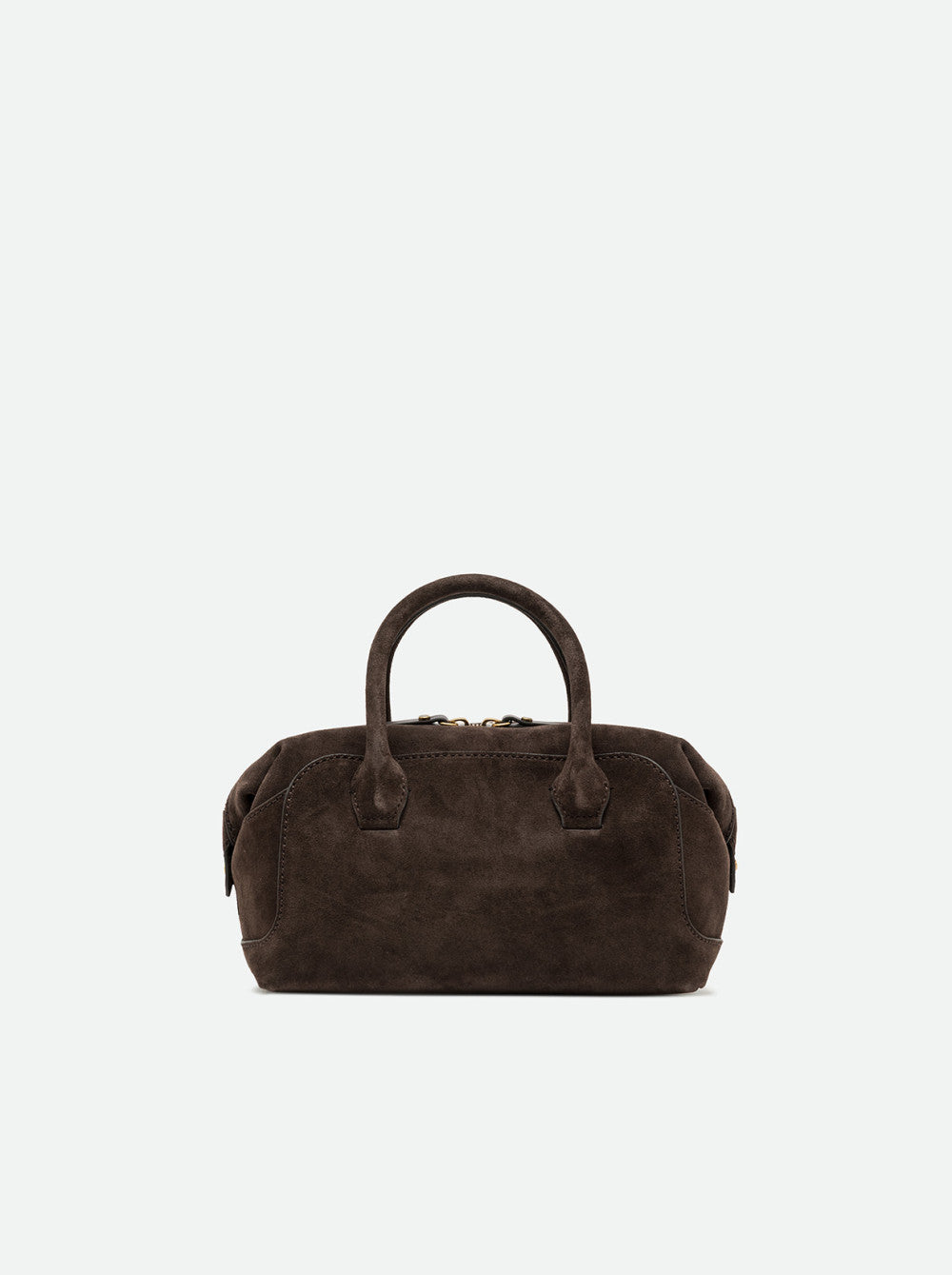 Borsa a Mano Gianni Chiarini Gemma Media in Pelle Scamosciata Moka
