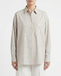 Camicia a righe in cotone