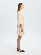 Abito corto in crêpe