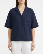 Camicia con maniche corte e taschino