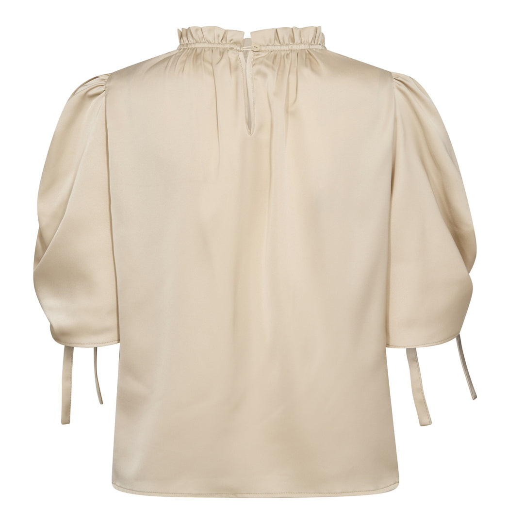 Blusa con Maniche a Sbuffo