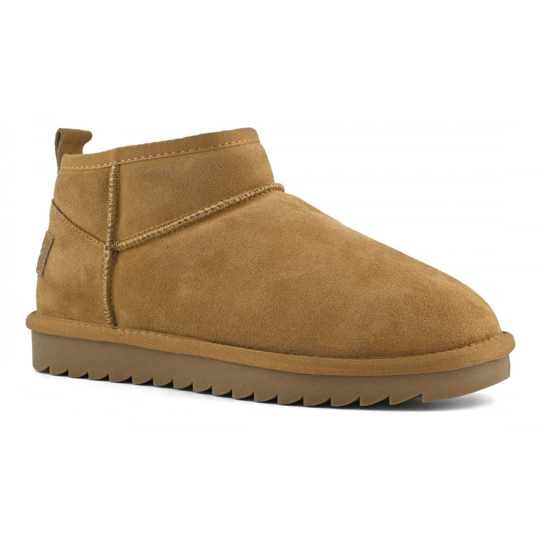 Stivaletto ultra mini in pelle scamosciata