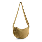 Borsa mezzaluna in velluto a coste