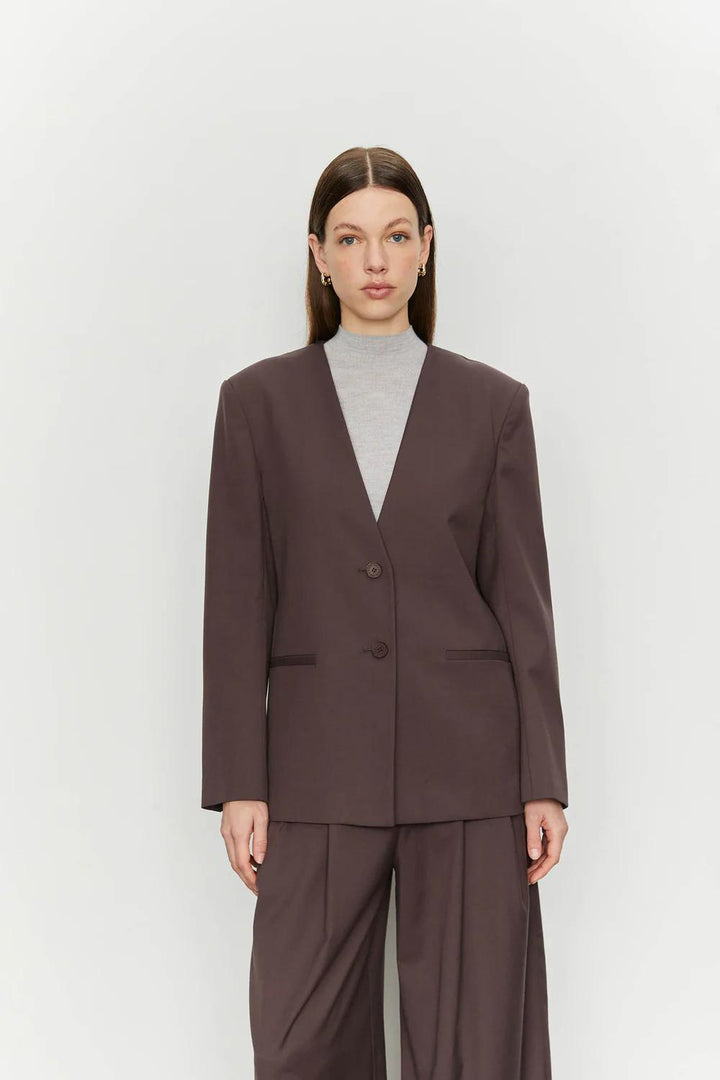Blazer con sciarpa integrata
