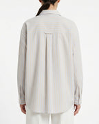 Camicia a righe in cotone