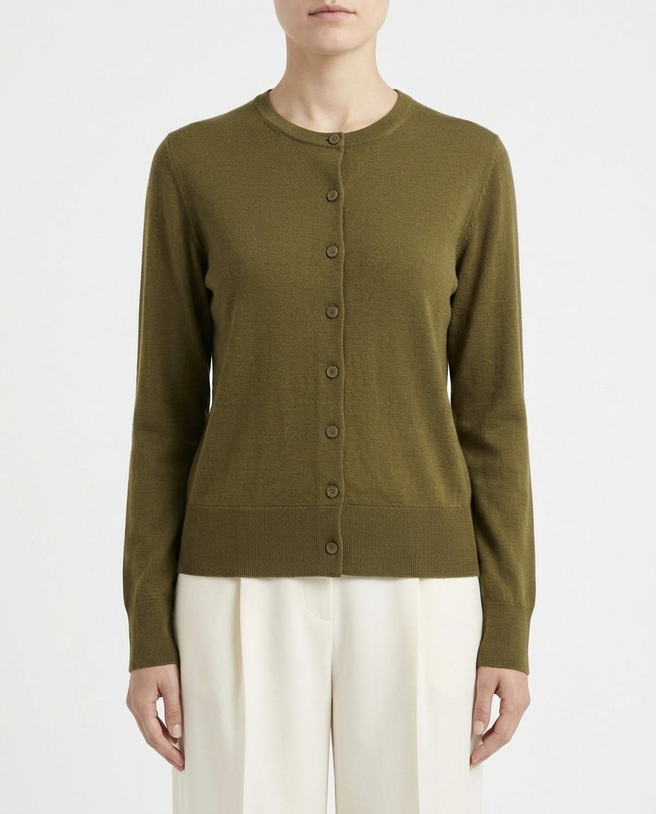 Selected Femme Cardigan in pura lana Merino RWS