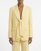 Blazer con cintura in vita