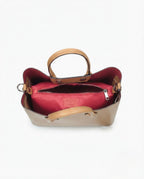 Borsa a mano in pelle liscia