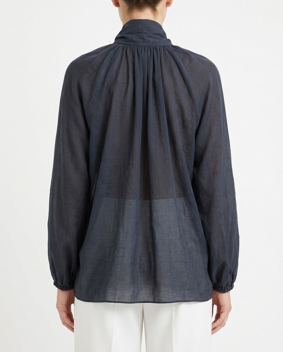 Camicia H2O Italia con Volant e Fusciacca al Collo