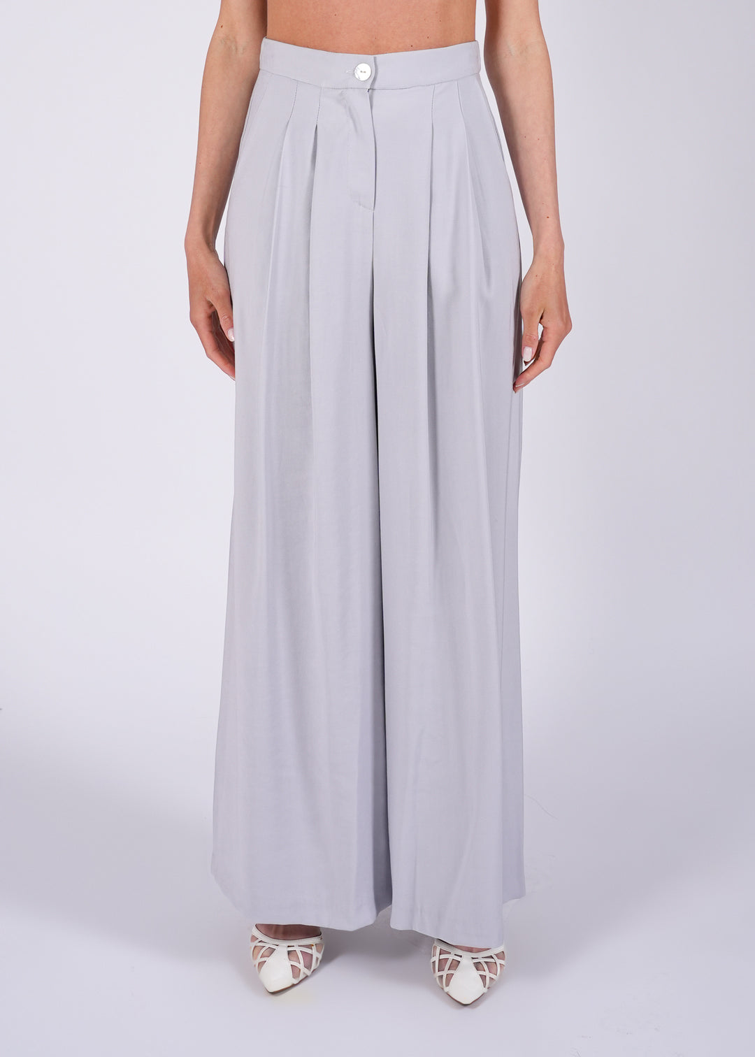 Pantalone palazzo a vita alta