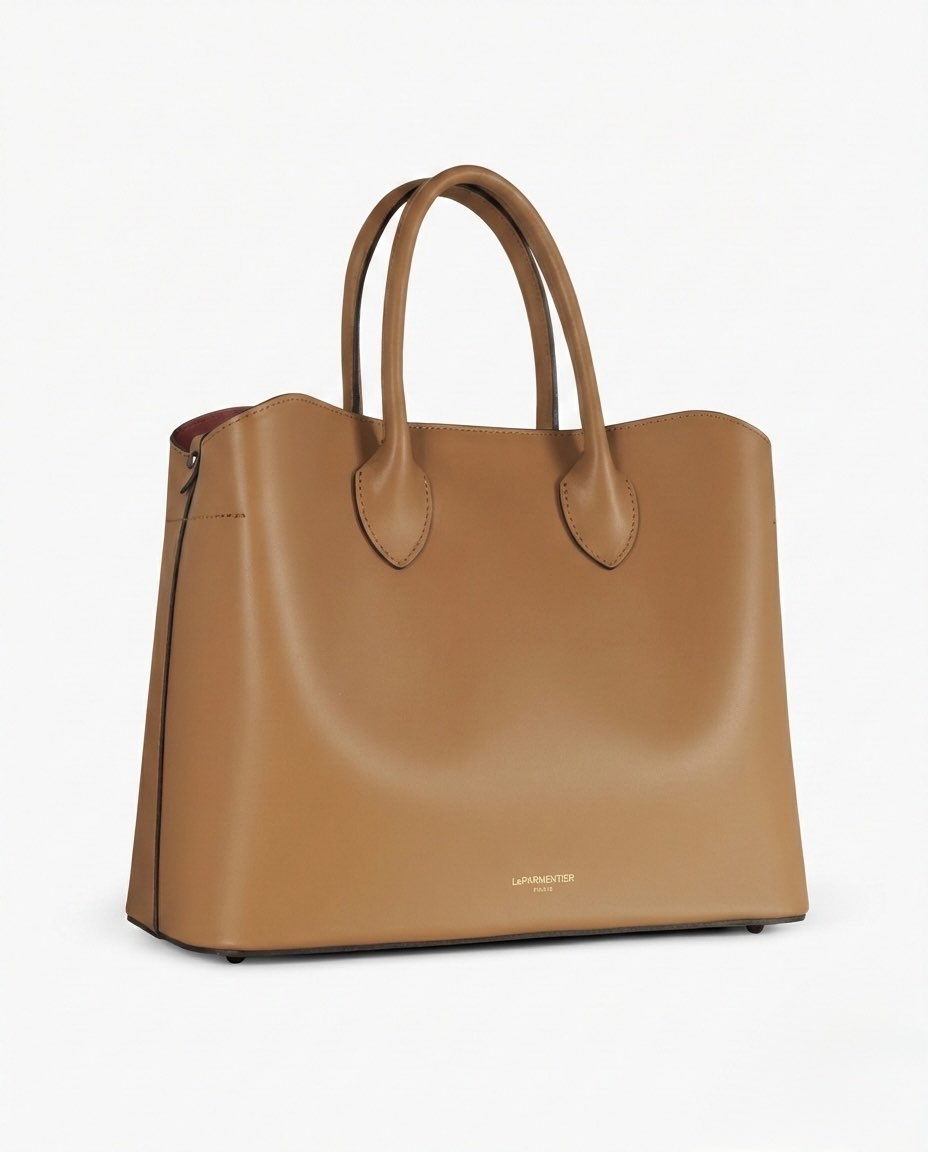 Borsa a mano in pelle liscia