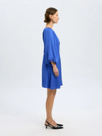 Abito corto in crêpe