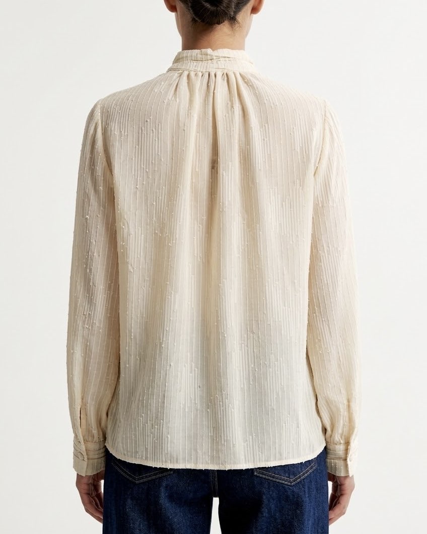 Camicia fluida con collo arricciato H2O Italia
