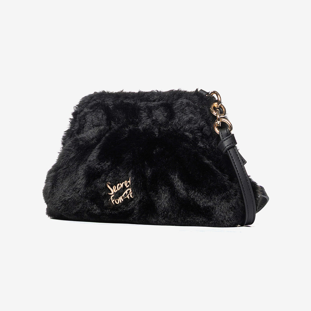 Borsa a tracolla in ecopelliccia