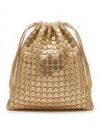 Pochette a sacchetto con paillettes