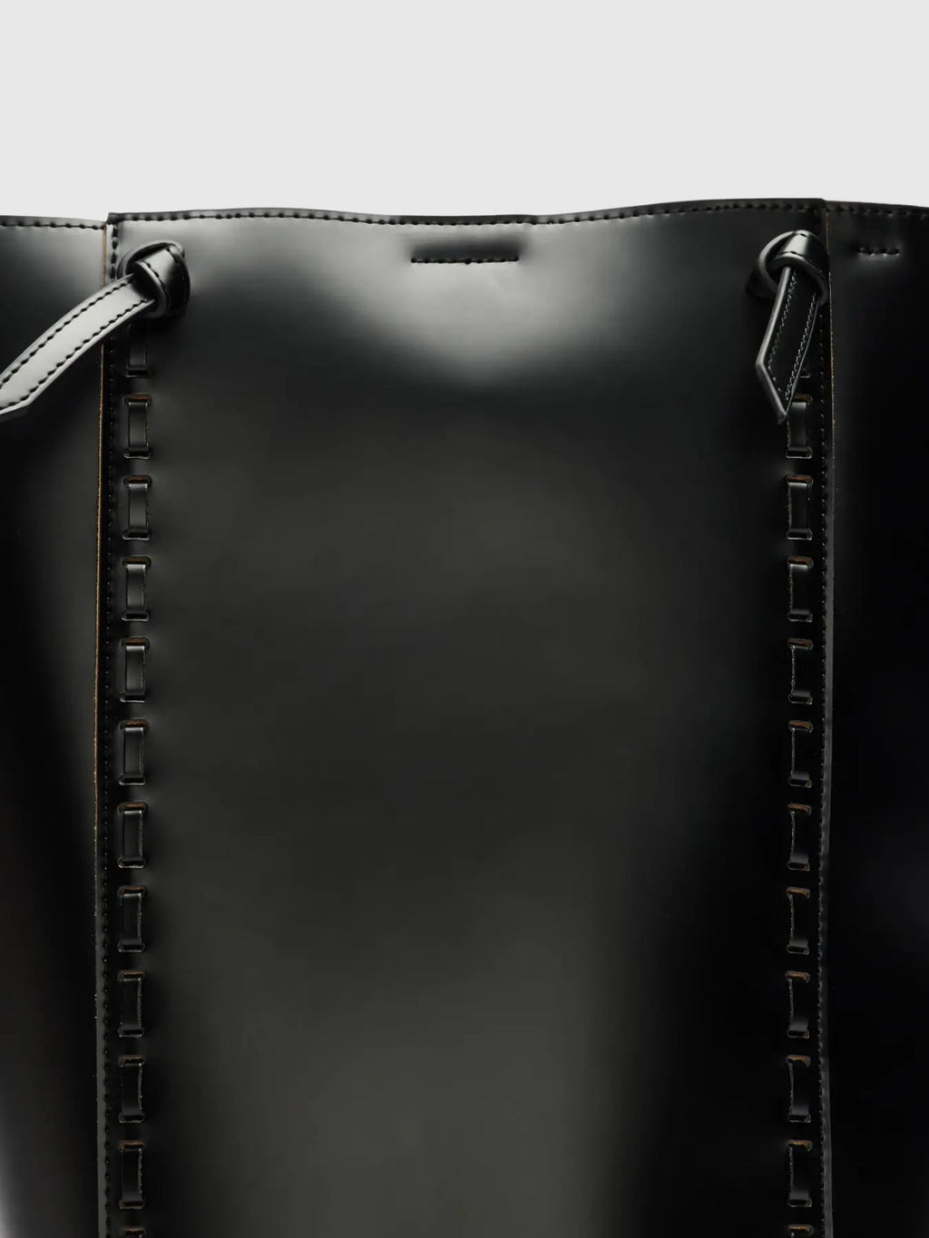 Borsa shopper in pelle Selected Femme Nera