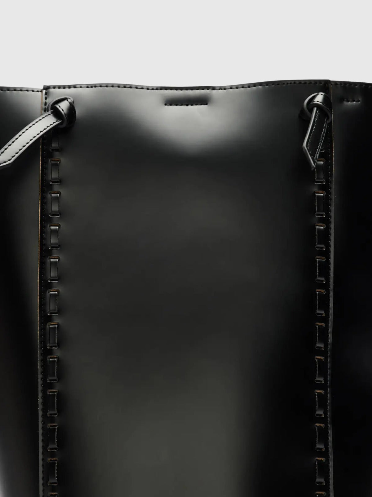 Borsa shopper in pelle Selected Femme Nera