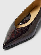 Ballerine a punta effetto cocco