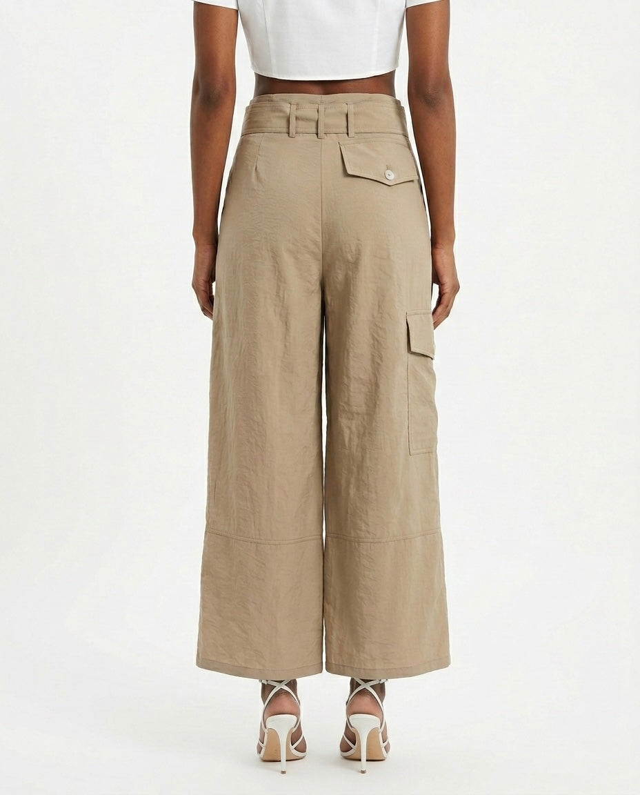 Pantalone cargo con cintura