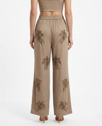 Pantalone fluido ricamato