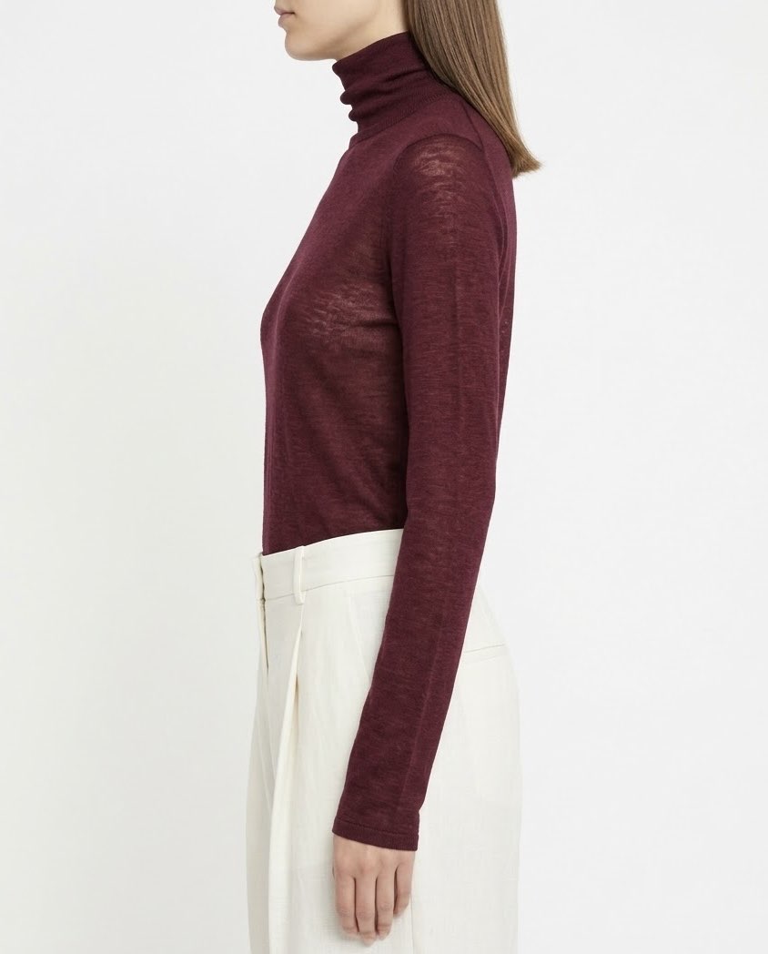 Maglia Dolcevita Selected Femme in 100% Lana Merino RWS