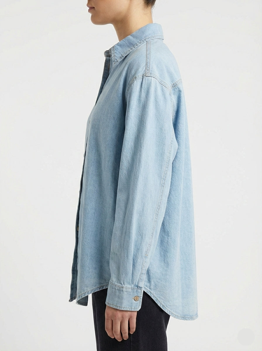 Camicia in denim chiaro