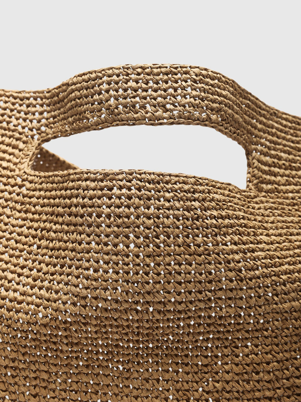 Borsa shopper in paglia intrecciata