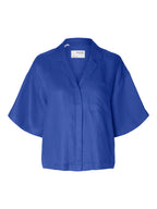 Camicia in lino con manica ampia