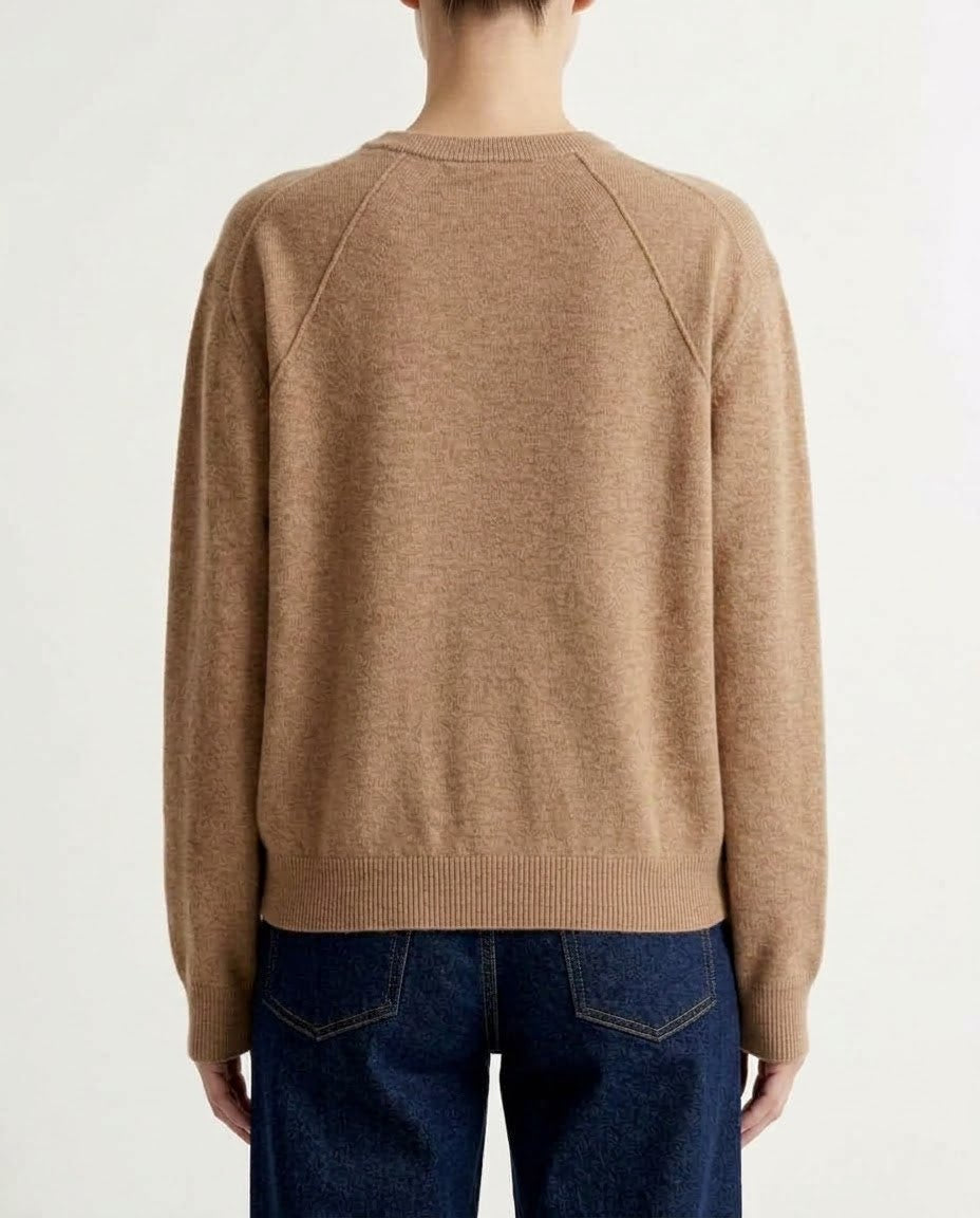 Maglia H2O Italia in Lana e Cashmere Beige, Grigio Scuro e Cammello